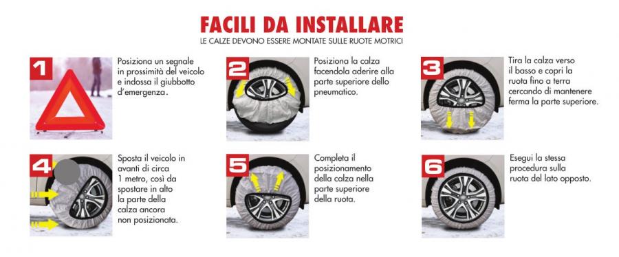 Calze da neve snow socks