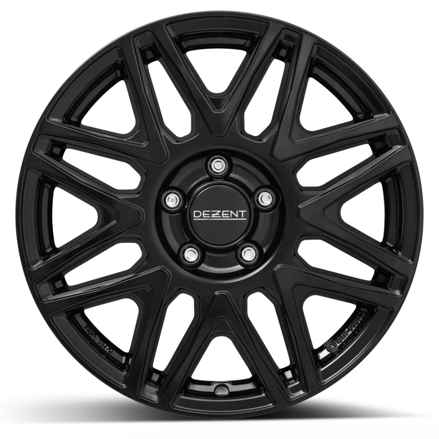 dezent kh black frontal shadow cerchi in lega dezent kh black vista frontale