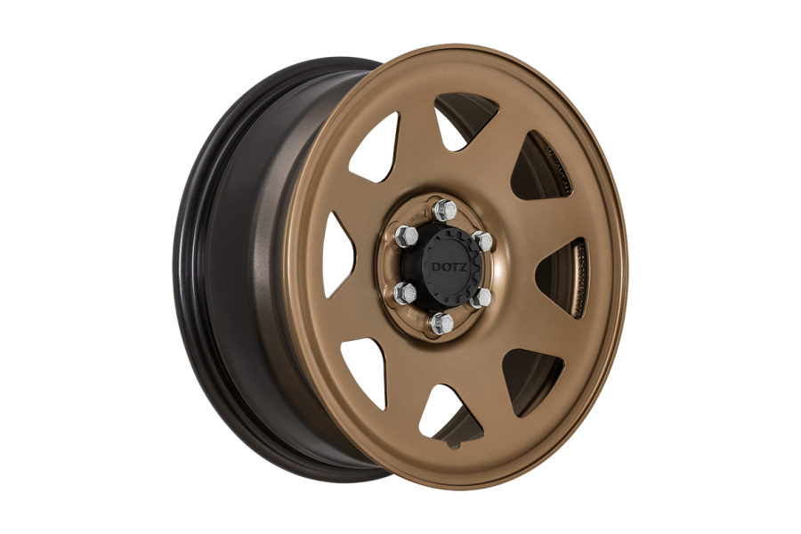 cerchi in ferro marca dotz 4x4 modello Dakar HD bronze laterale