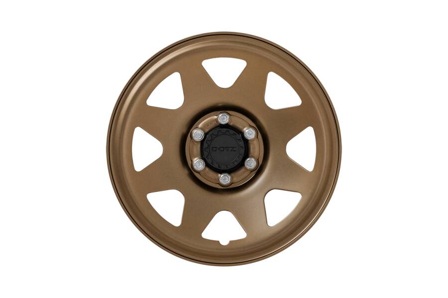 Cerchio in lega DOTZ 4x4 modello Dakar HD Bronze vista frontale