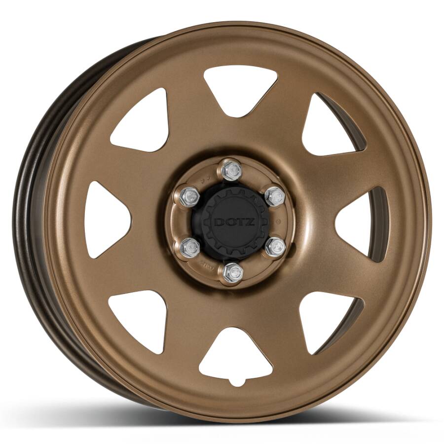 cerchio in ferro dotz 4x4 modello dakar hd bronze foto laterale