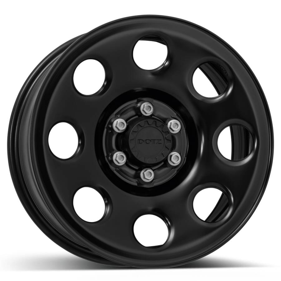 cerchio in ferro dotz 4x4 modello Outland black foto laterale