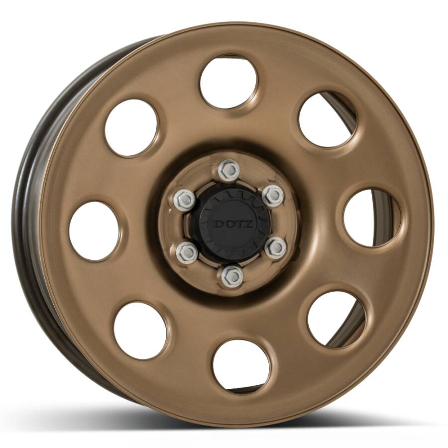 cerchio in ferro dotz 4x4 modello outland hd bronze foto laterale