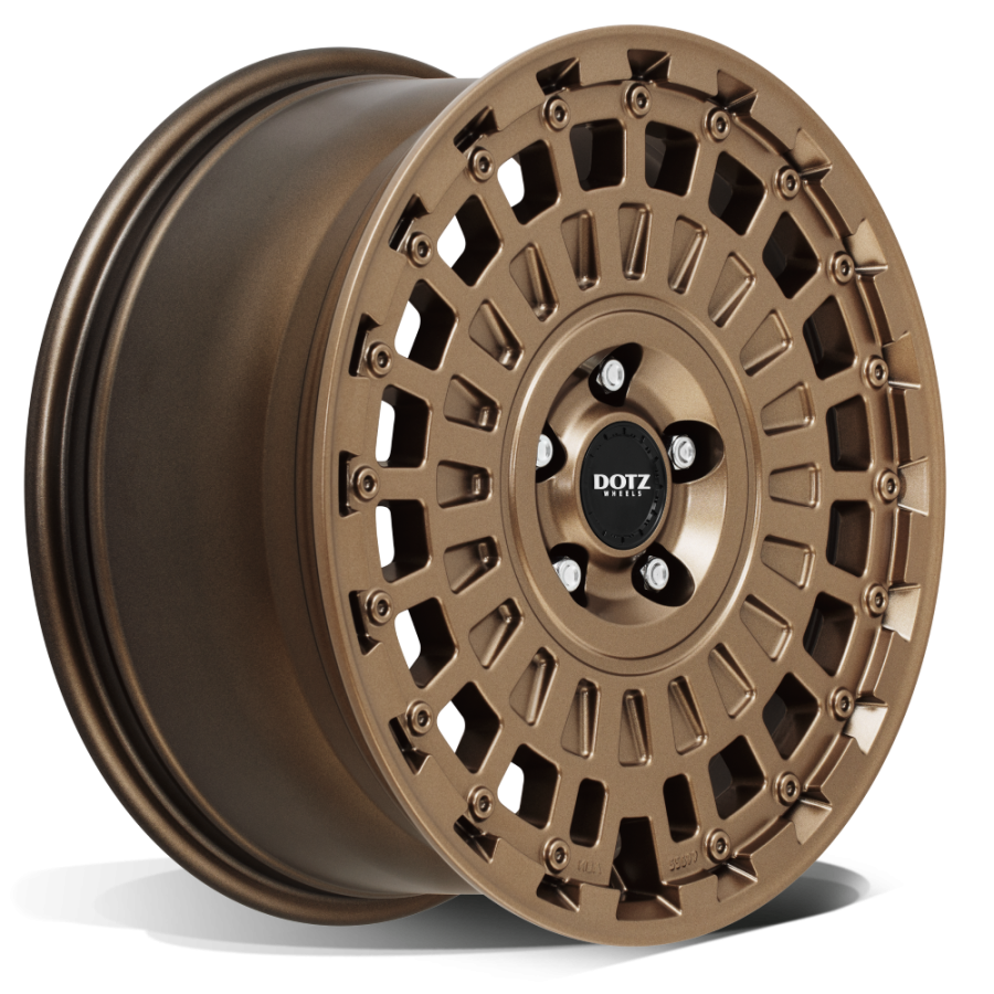 dotz 4x4 talara bronze detail01 shadow Cerchio in lega DOTZ 4x4 modello Talara Bronze vista laterale