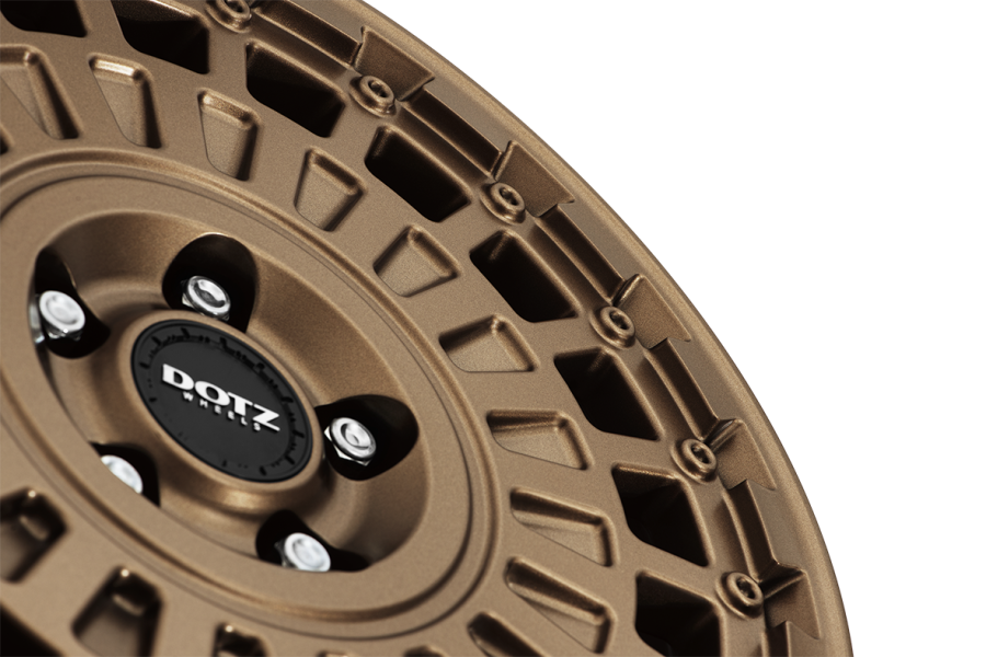 dotz 4x4 talara bronze detail03 Cerchi in lega dotz 4x4 talara bronze dettaglio