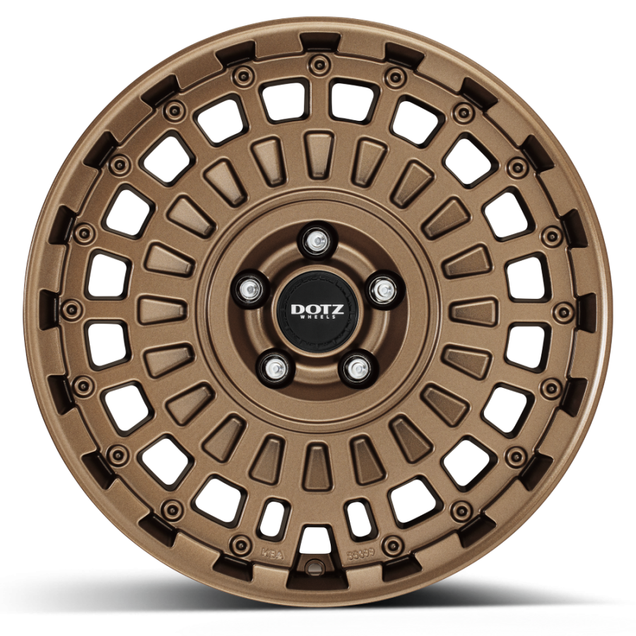 dotz 4x4 talara bronze frontal shadow Cerchio in lega DOTZ 4x4 modello Talara Bronze vista frontale