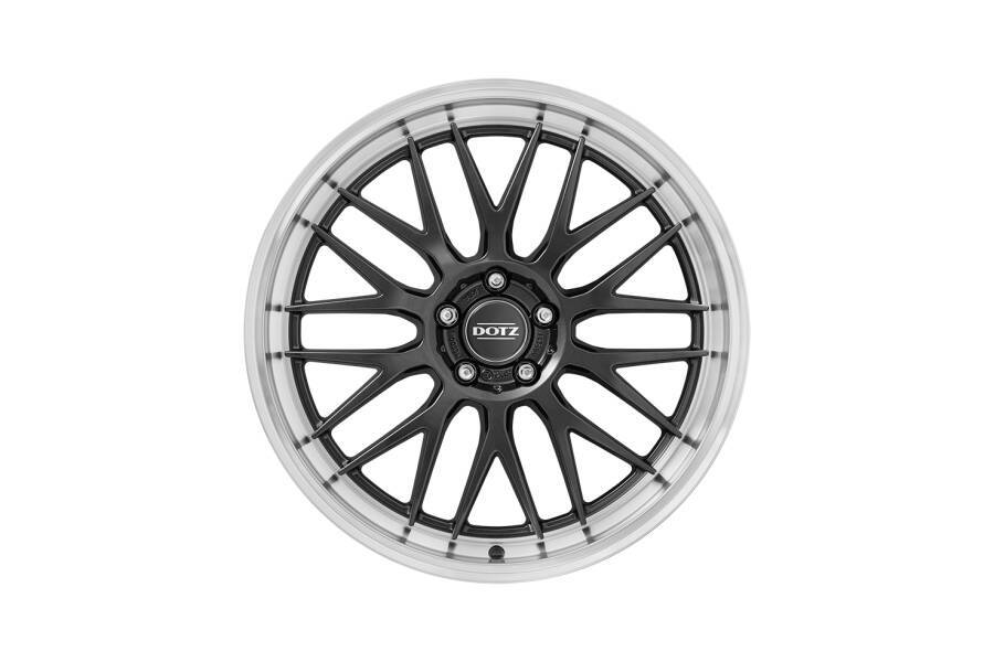 Cerchi in lega marca DOTZ modello BILBAO DARK vista frontale