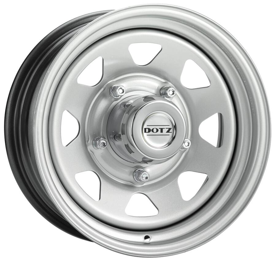 cerchio in ferro dotz 4x4 dakar silver