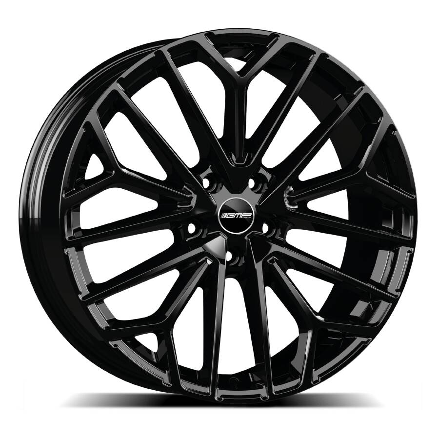 cerchio in lega marca GMP modello Materia colore Glossy Black vista laterale