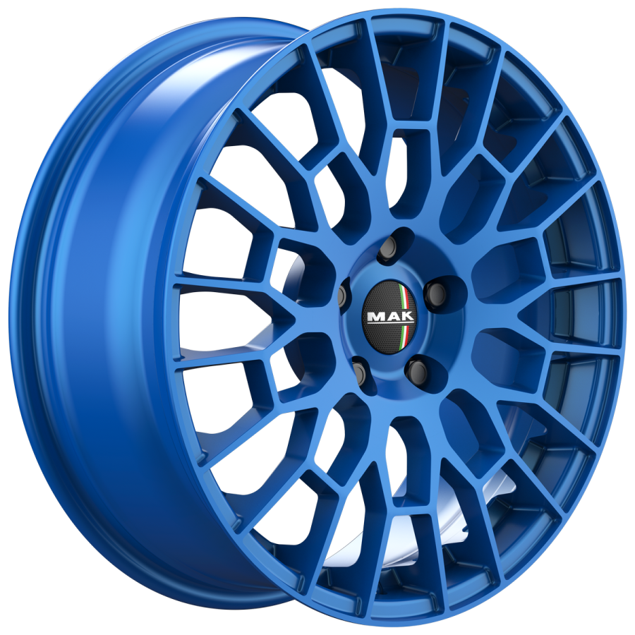 Immagine frontale cerchi in lega MAK modello APX colorazione pop collection
