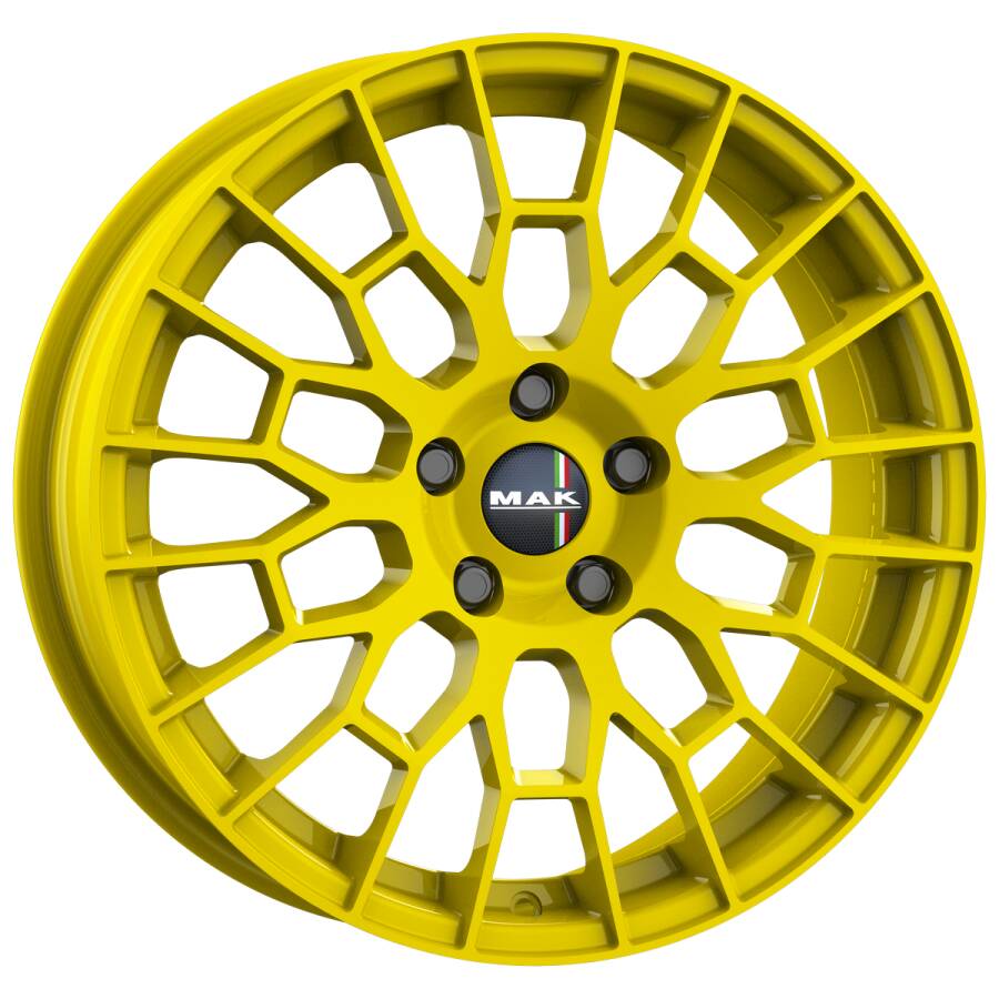 Immagine frontale cerchi in lega MAK modello APX colorazione pop collection