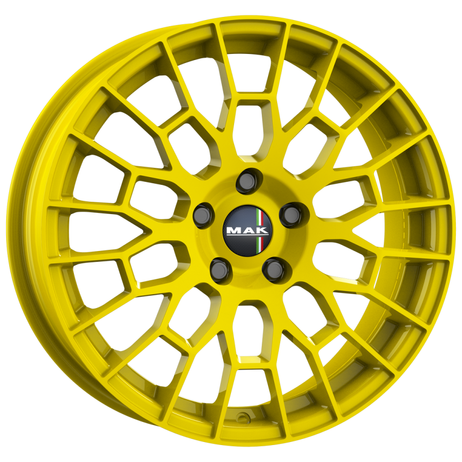 Immagine frontale cerchi in lega MAK modello APX colorazione pop collection