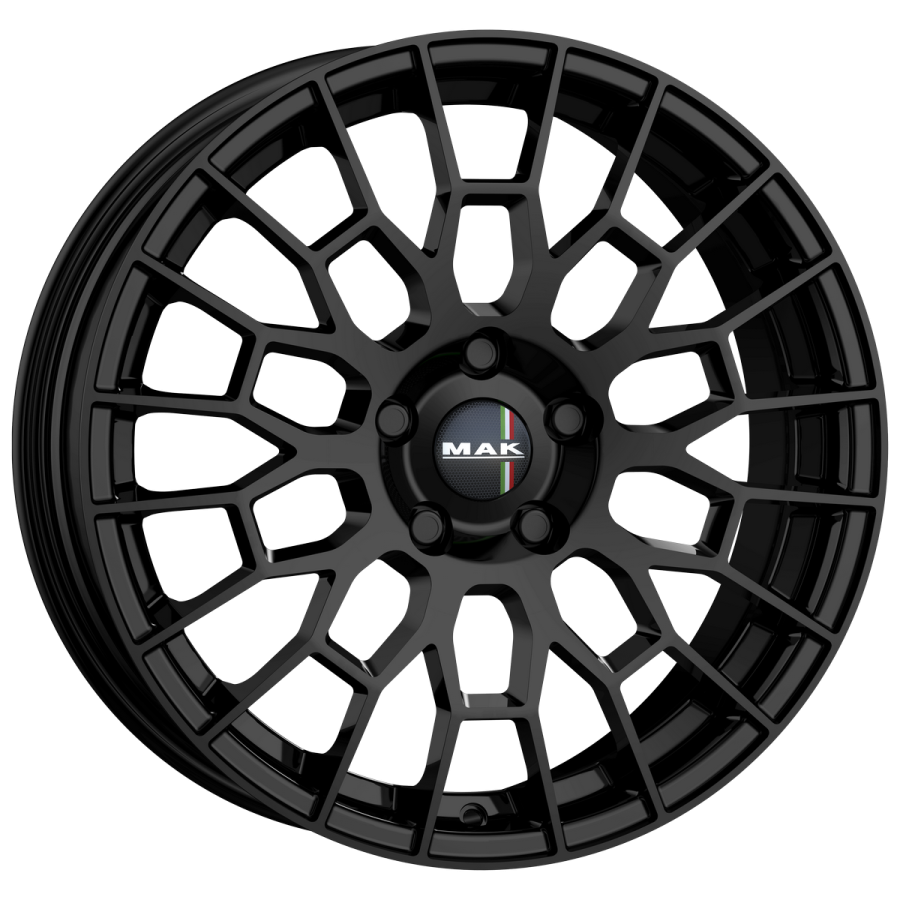 Immagine frontale cerchi in lega MAK modello APX colorazione gloss black