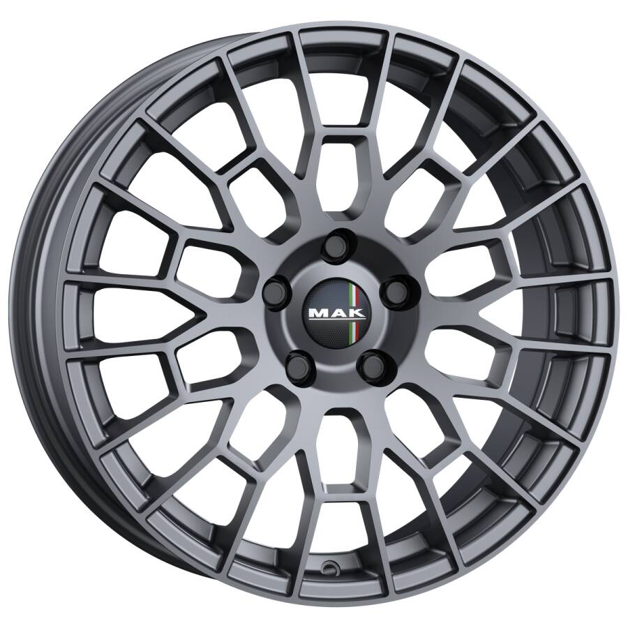 Immagine laterale cerchi in lega MAK modello apx colorazione gloss gun metallic