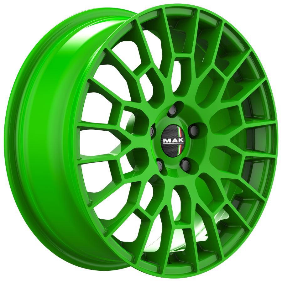 Immagine laterale cerchi in lega MAK modello apx colorazione pop collection 