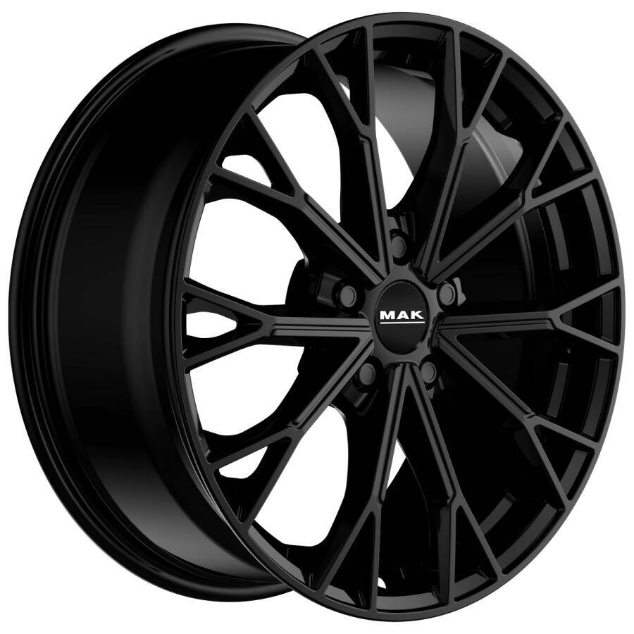 Immagine laterale cerchi in lega MAK modello Asphalt colorazione gloss black