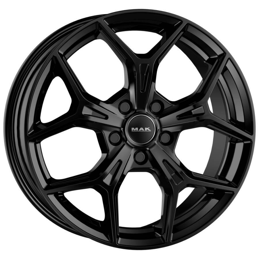 Immagine laterale cerchi in lega MAK modello epica colorazione gloss black