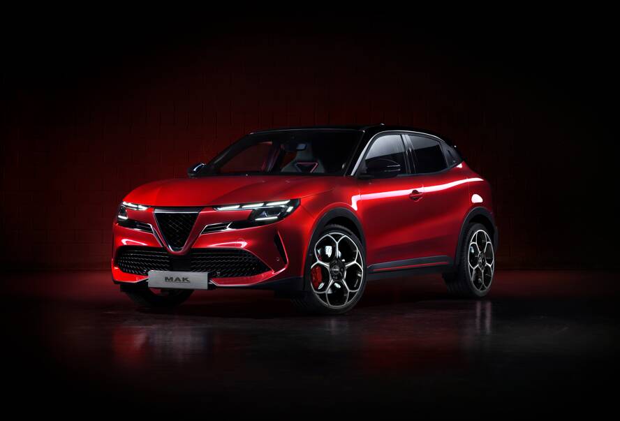 Cerchi in lega MAK Monza e vettura Alfa Romeo Junior
