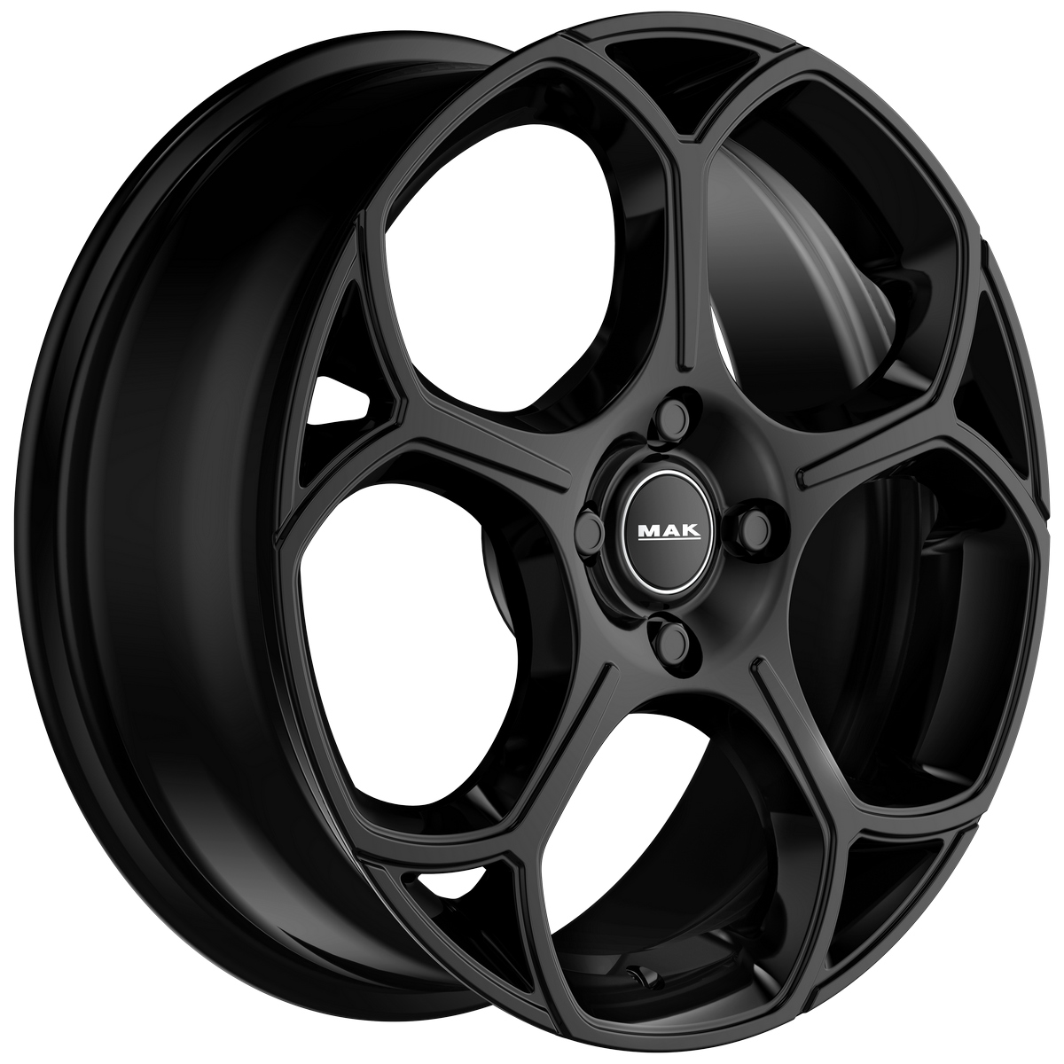 monzaglossblack34 temp Immagine laterale cerchi in lega MAK modello Monza colorazione gloss black