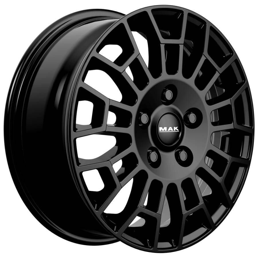 Cerchi in lega Mak modello Nomad colore gloss black visione laterale