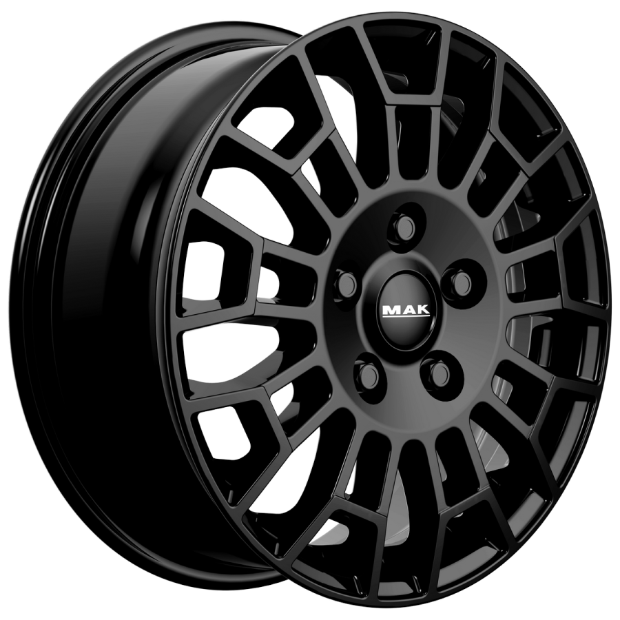 Cerchi in lega Mak modello Nomad colore gloss black visione laterale