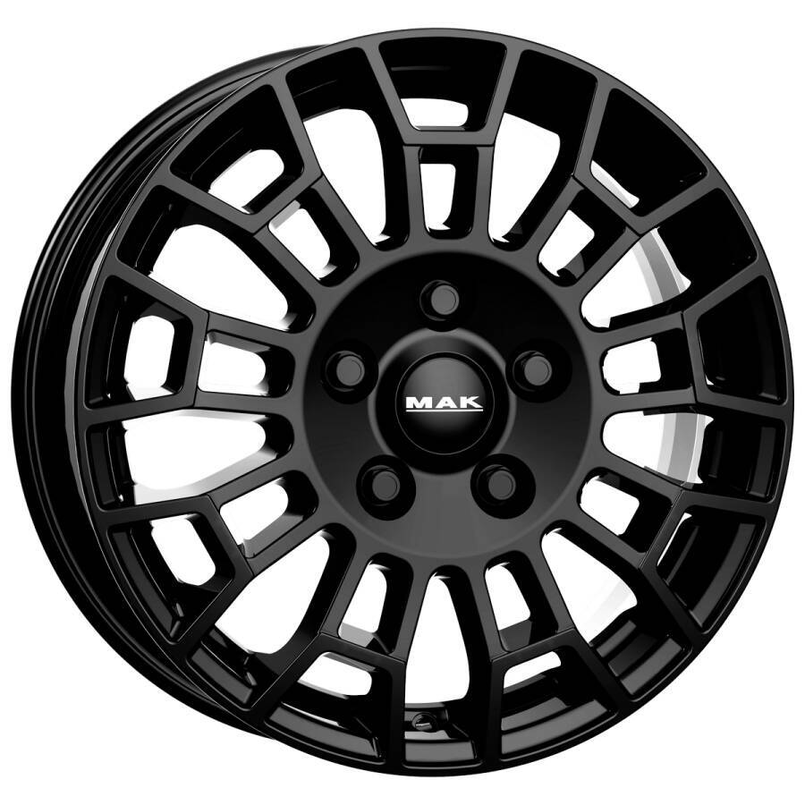 Cerchi in lega Mak modello Nomad colore gloss black visione laterale