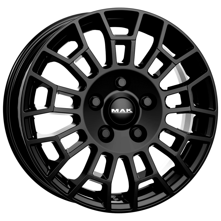 Cerchi in lega Mak modello Nomad colore gloss black visione laterale