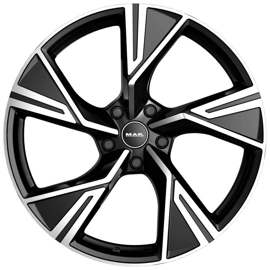 Immagine frontale cerchi in lega MAK modello Stark colorazione black mirror