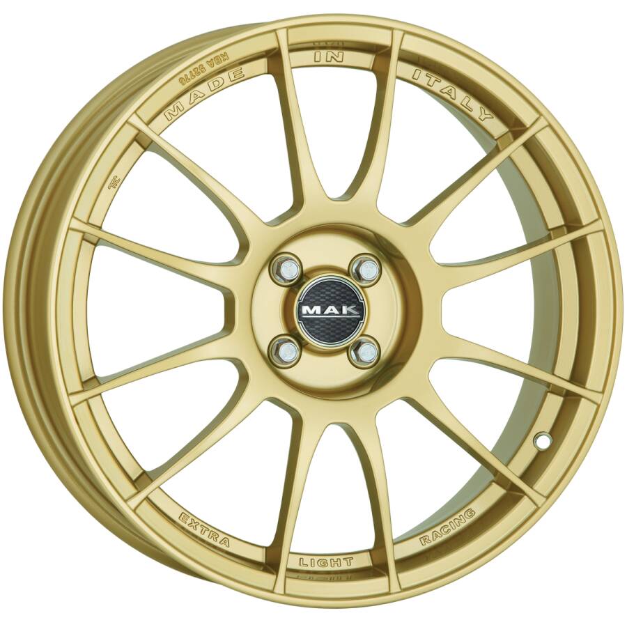 Immagine laterale cerchi in lega MAK modello XLR colorazione gold