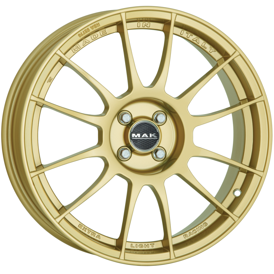 Immagine laterale cerchi in lega MAK modello XLR colorazione gold