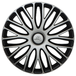 milano silverblack web copriruota cerchi ferro milano bicolor