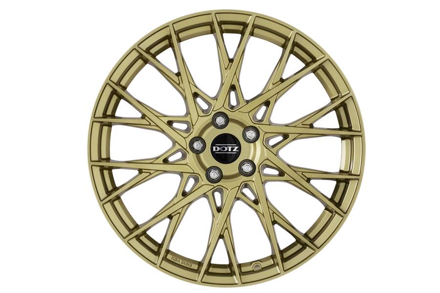 Immagine frontale cerchi in lega modello DOTZ FUJI gold