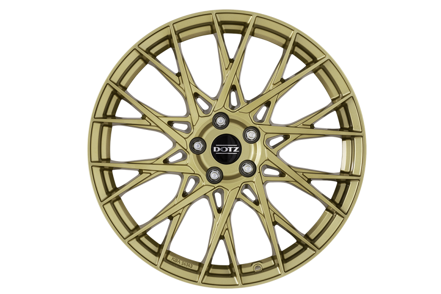 Immagine frontale cerchi in lega modello DOTZ FUJI gold