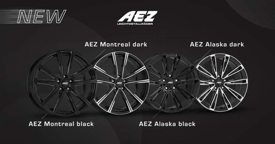 Immagine di quattro cerchi in lega nuovi design AEZ 2023