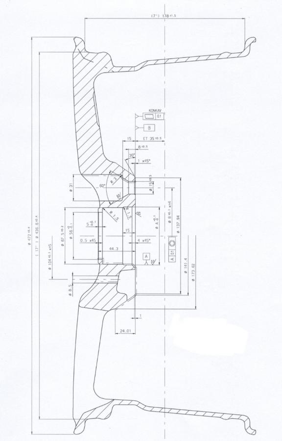 Interasse_Cerchi_visione laterale 2d