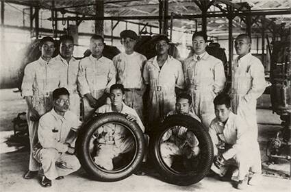 immagine storica Bridgestone sviluppo pneumatici e innovazione
