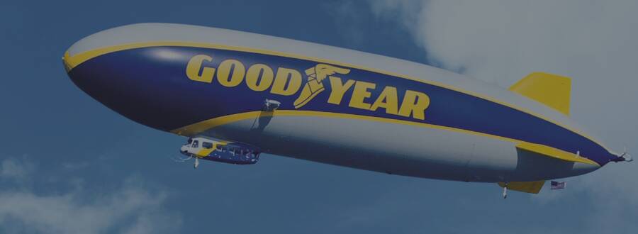 foto del dirigibile goodyear