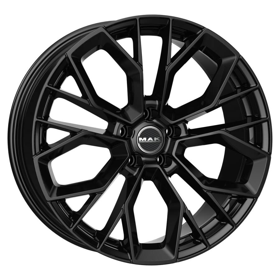 Immagine laterale cerchi in lega modello MAK STILO colorazione Glossy Black