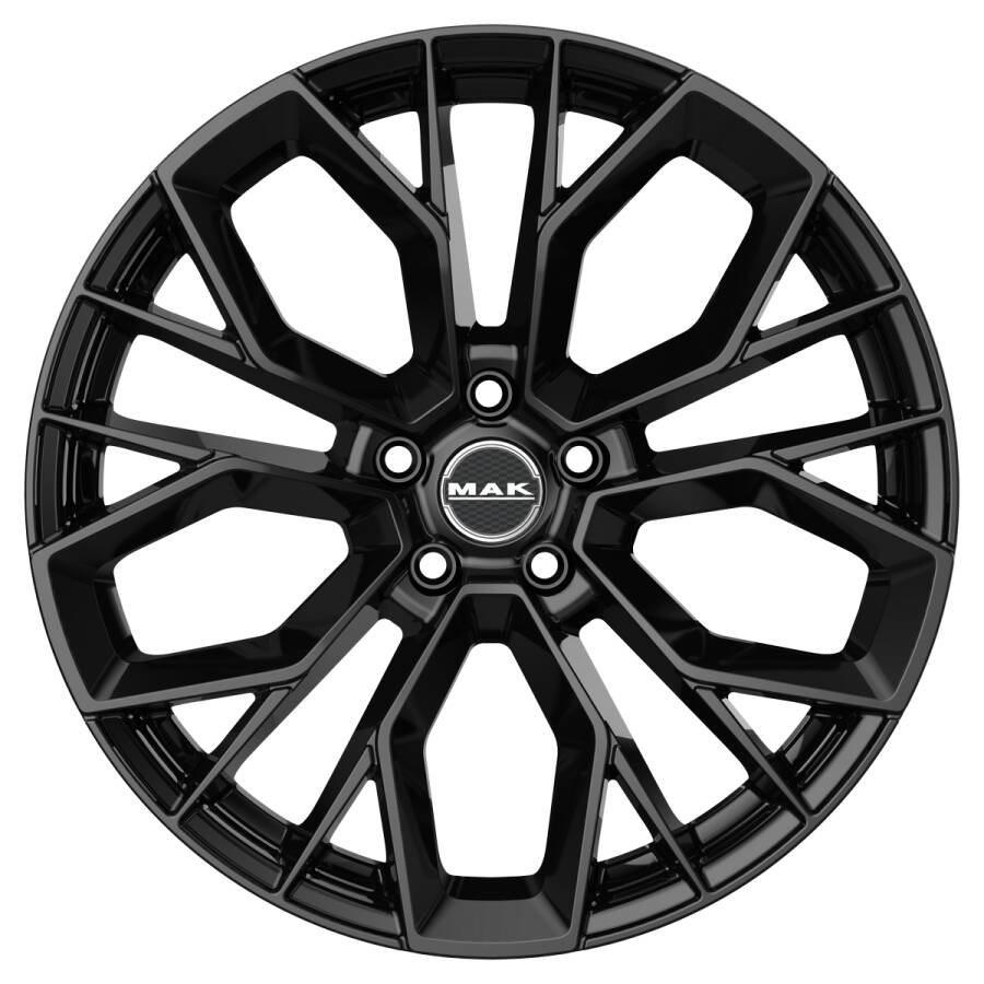 Immagine frontale cerchi in lega modello MAK STILO Glossy Black