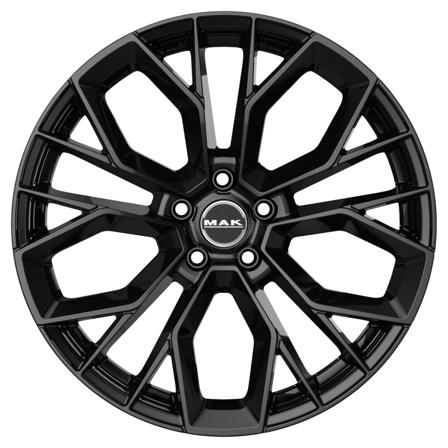 Immagine frontale cerchi in lega modello MAK STILO Glossy Black