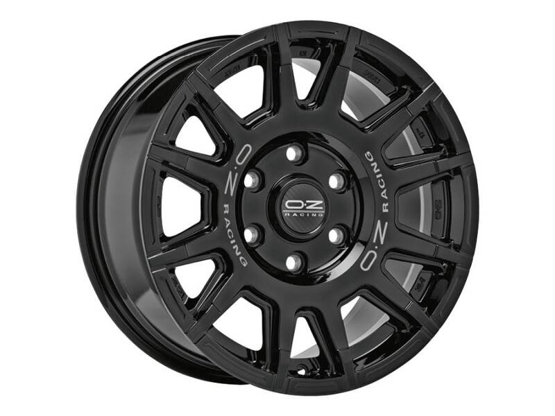 Cerchio OZ: RALLY LEGEND / MATT BLACK DARK LETTERING
