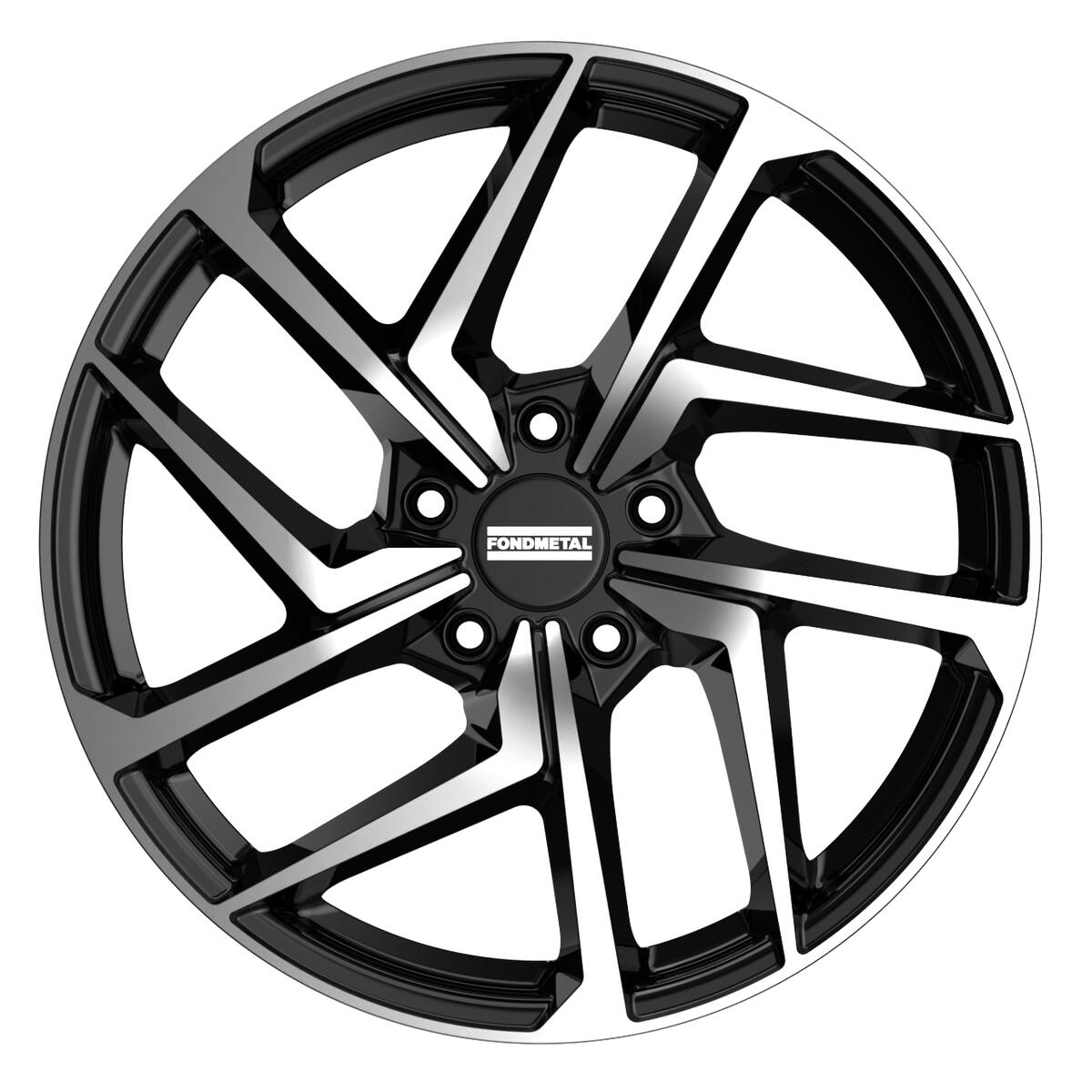 FONDMETAL / TAARA / GLOSSY BLACK MACHINED<br>8,5J19" 5X112 45 66,50