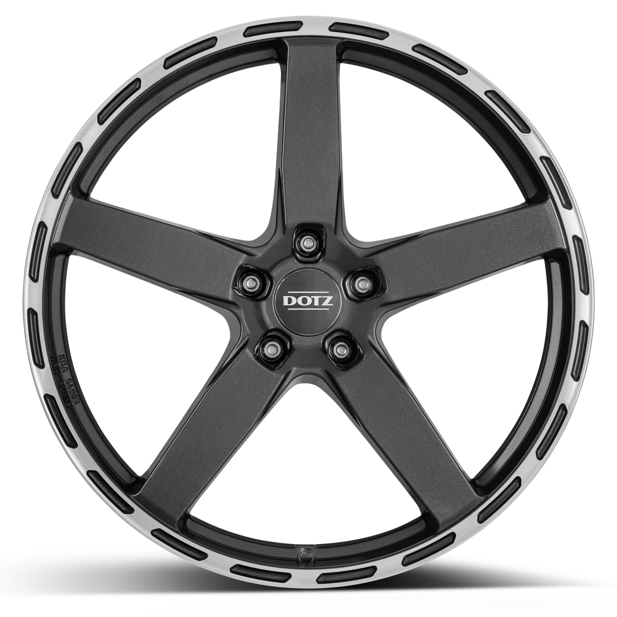 DOTZ / MARINABAY DARK / GUNMETAL/POLISHED LIP<br>9,5J20" 5X112 35 70,10