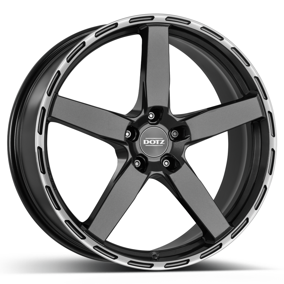 DOTZ / MARINABAY DARK / GUNMETAL/POLISHED LIP<br>9,5J20" 5X112 35 70,10