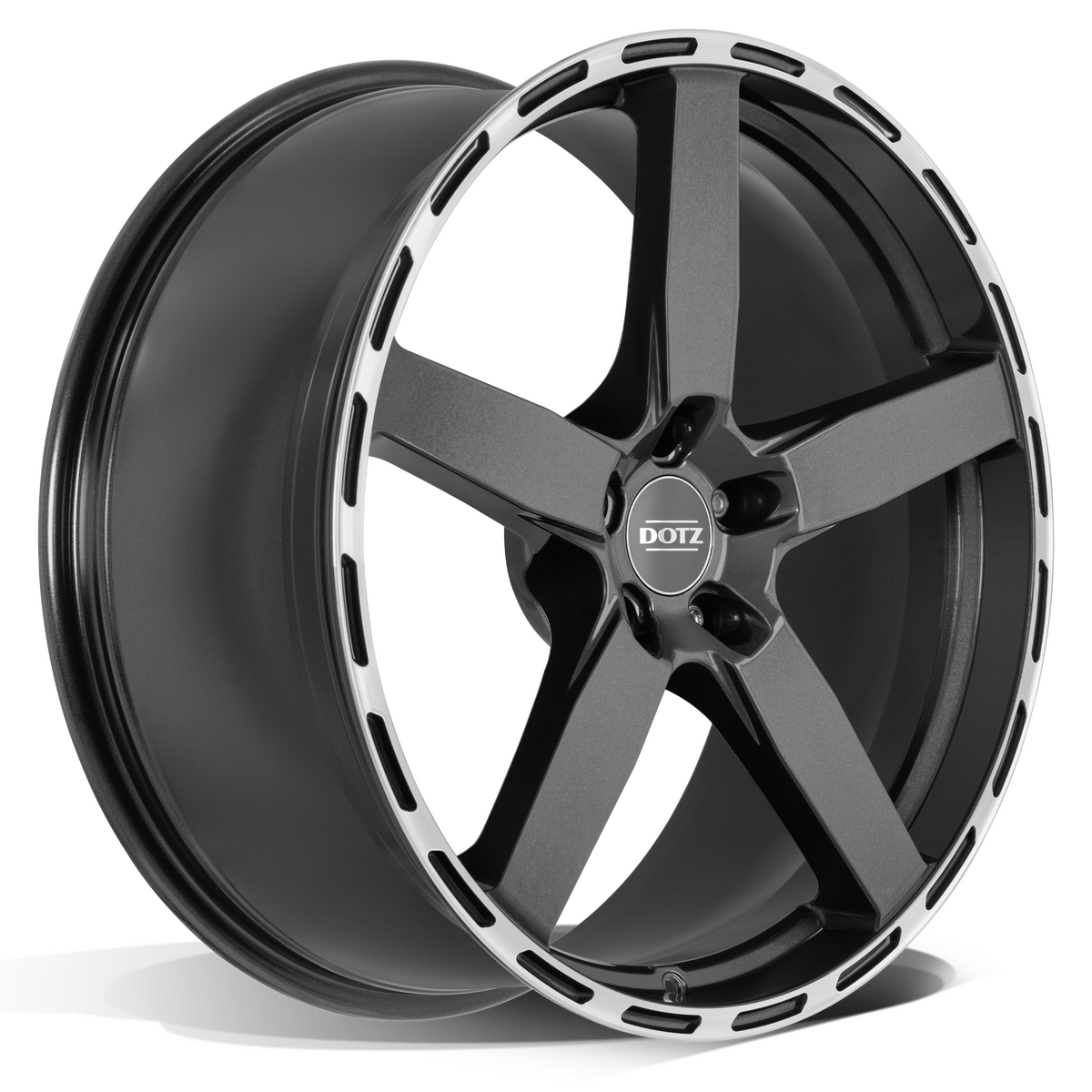 DOTZ / MARINABAY DARK / GUNMETAL/POLISHED LIP<br>9,5J20" 5X112 35 70,10