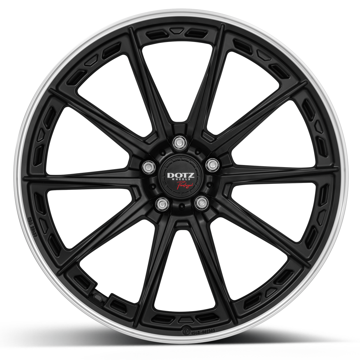 DOTZ / SONOMA DARK / BLACK MATT/POLISHED LIP<br>8,5J19" 5X112 35 70,10