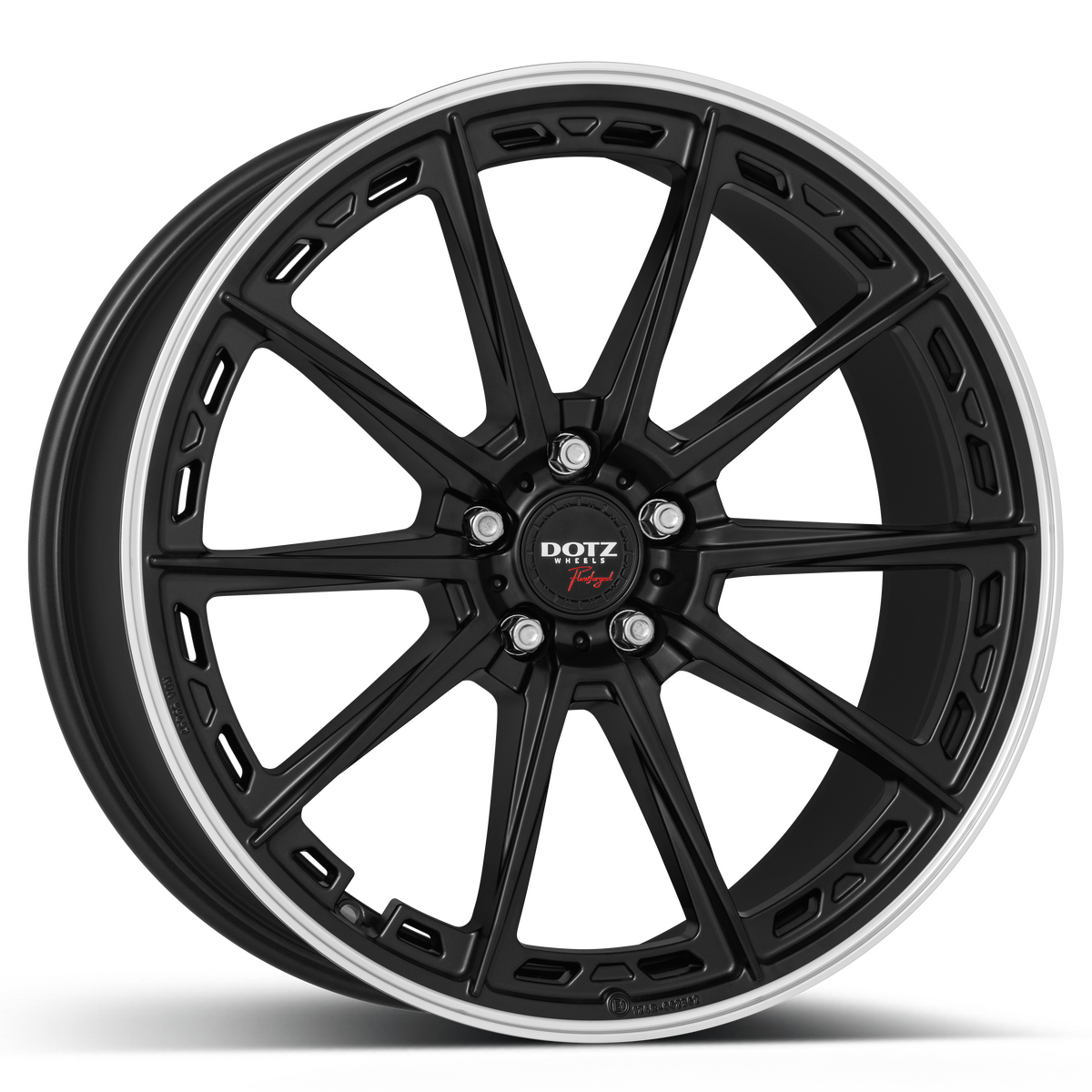 DOTZ / SONOMA DARK / BLACK MATT/POLISHED LIP<br>8,5J19" 5X112 35 70,10
