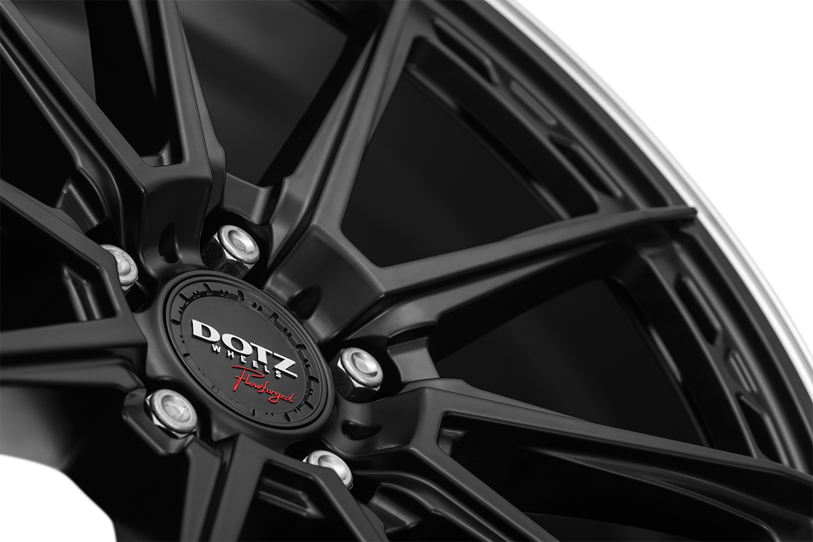 DOTZ / SONOMA DARK / BLACK MATT/POLISHED LIP<br>8,5J19" 5X112 35 70,10
