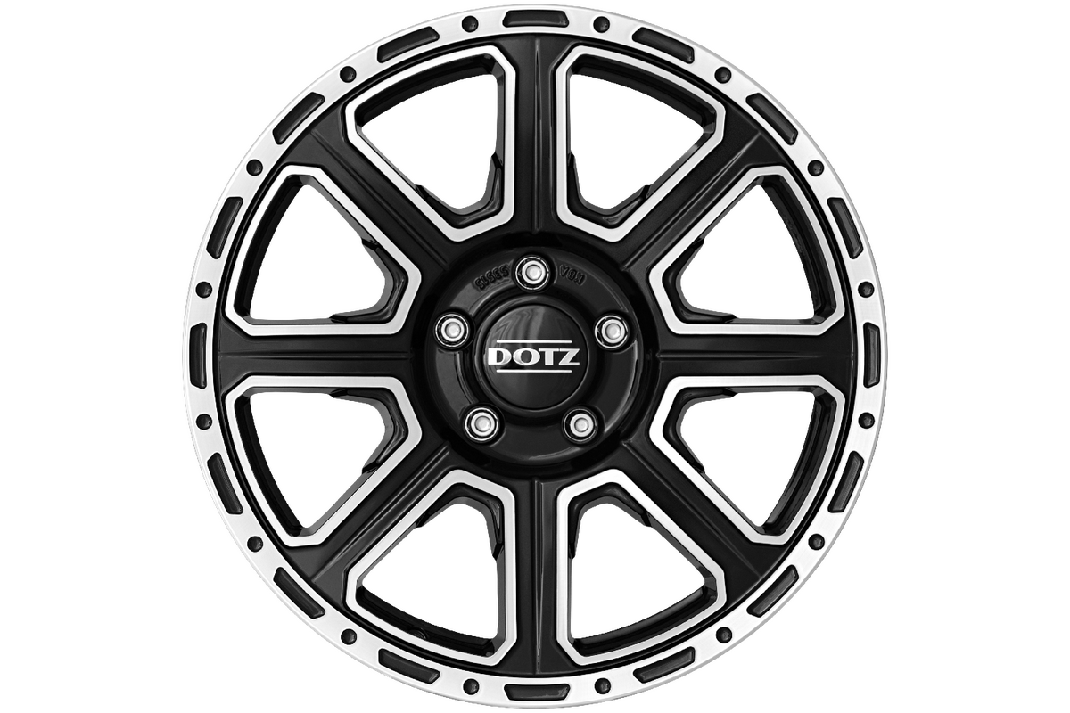 DOTZ 4X4 / KALAHARI DARK / BLACK/POLISHED<br>8,0J18" 5X120 30 72,60