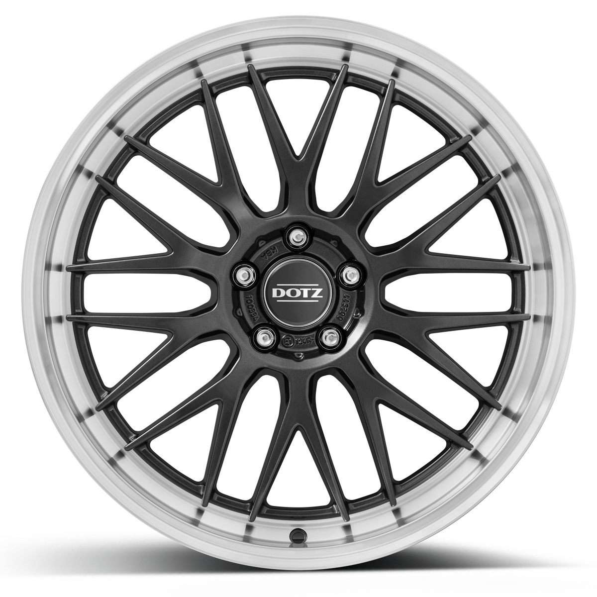 DOTZ / BILBAO DARK / GUNMETAL/POLISHED LIP<br>8,0J18" 5X114,3 34 71,60